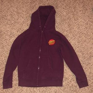 santa cruz zip up hoodie